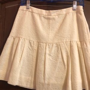 J.Crew ivory mini skirt